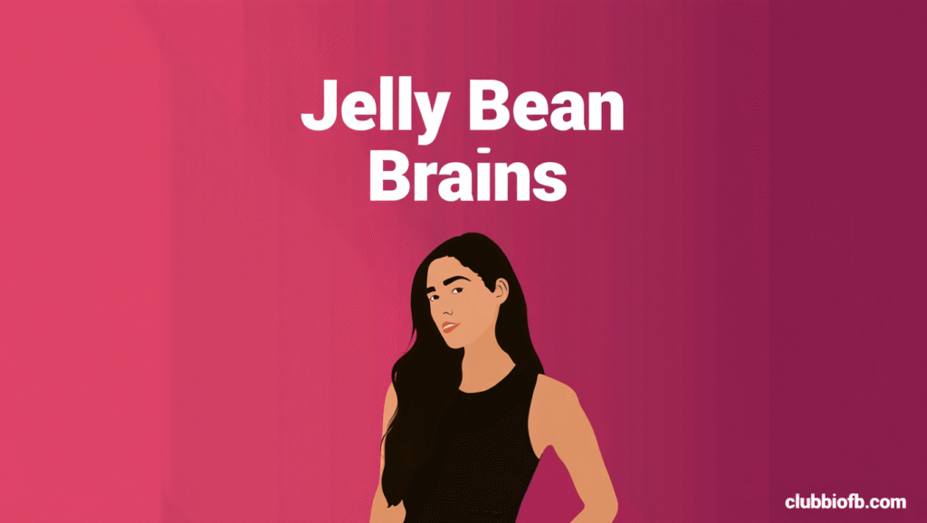 Jelly Bean Brains in a YouTube video, sharing creative content