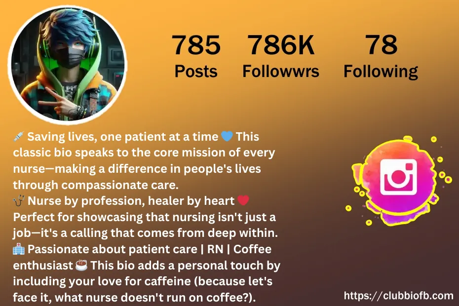 nurse bio for instagram
