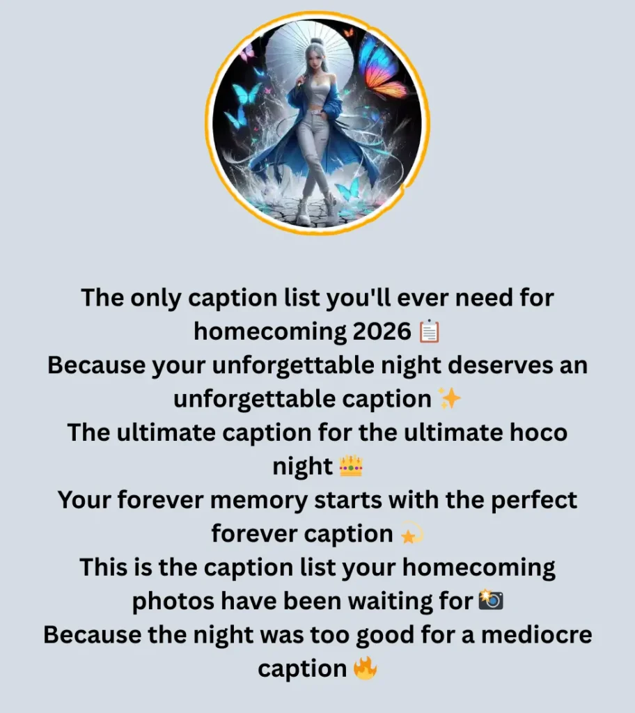 homecoming instagram captions 5